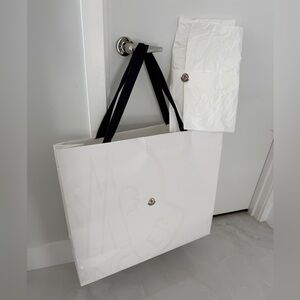 Moncler XL Classic Shopping Bag with Tissue Paper and Logo Sticker